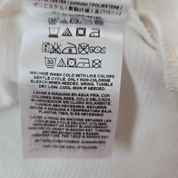 6325-28 Los Angeles Guess white cropped open front jacket blazer Size XL - Picture 7 of 8